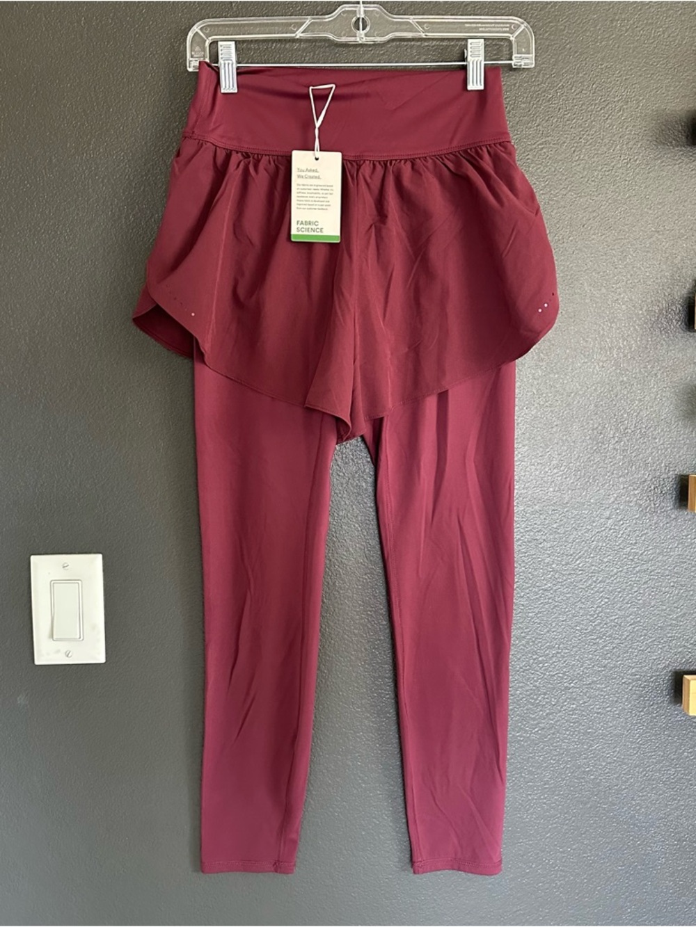 Halara Breezeful High Waisted 2-in-1 Skort Leggings Reflective Dots Pocket M - Picture 3 of 9